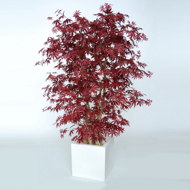 Planta semi-artificiala Ila, Maple Boschetto Burgundy - 180 cm Planta semi-artificiala Ila, Maple Boschetto Burgundy - 180 cm
